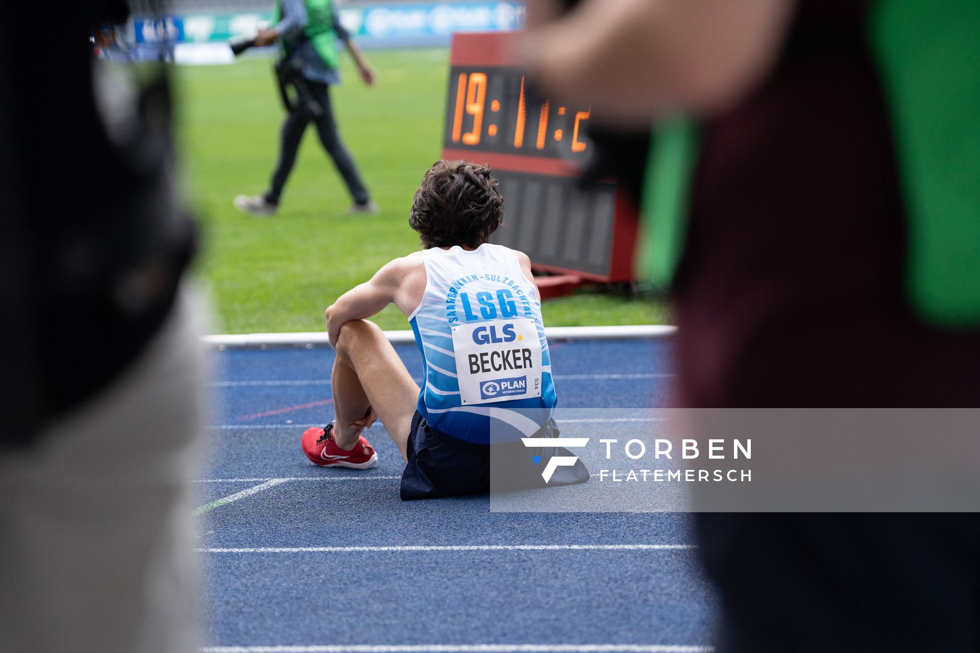 Jan Lukas Becker (LSG Sbr.-Sulzbachtal) waehrend der deutschen Leichtathletik-Meisterschaften im Olympiastadion am 25.06.2022 in Berlin